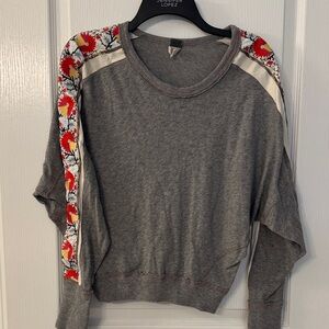 Free people Sweatshirt with embroidered trim